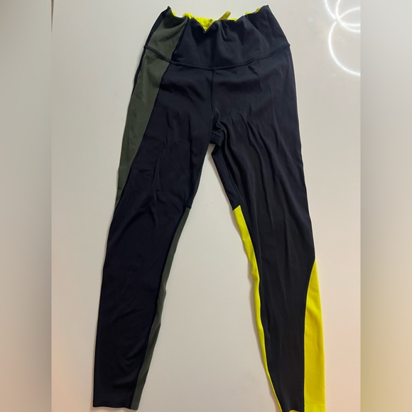 ASYM Color block Athleta leggings - Picture 2 of 3